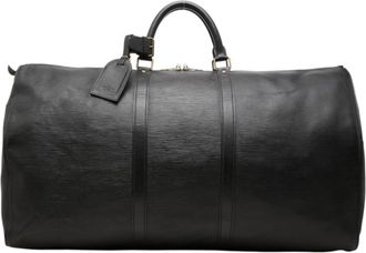 Louis Vuitton Black Noir Leather Boston Bag (Pre-Owned)