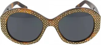 Celine Smoke Round Ladies Sunglasses CL4240IS 53A 53