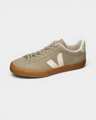 Veja Mens Campo Suede Sneakers In Taupe Pierre