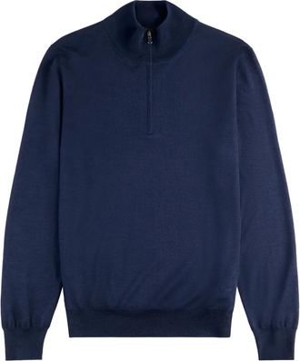 Fay Maglione con collo rialzato - Blu