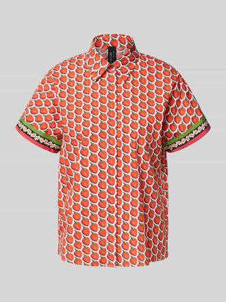 Marc Cain Regular Fit Bluse mit 1/2-Arm in Koralle, Gr&ouml;&szlig;e 34