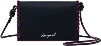 Desigual Others Faux Leather Wallet on a Strap in Black at Nordstrom