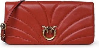 Pinko Click Horizontal Classic - female - PINKO - Shoulder Bags - Red - ONE SIZE - Bags