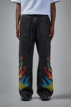 Casablanca Mohair Pants Laurel Flame