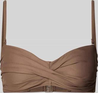 Barts Bikini-Oberteil mit Spaghettitr&auml;gern Modell Kelli in Mittelbraun, Gr&ouml;&szlig;e 38
