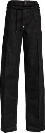 Sportmax Straight-Leg Denim Pants With Adjustable Waistband