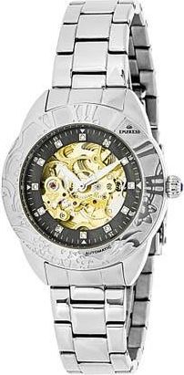 Empress Godiva Automatic MOP Bracelet Watch in Black at Nordstrom