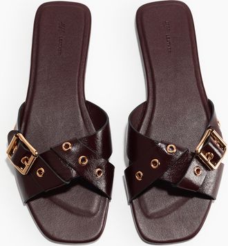 H&M Ledersandalen - Braun