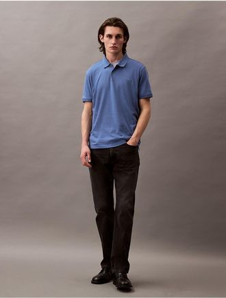 Calvin Klein Mens Liquid Touch Polo Shirt - Blue - 2XL