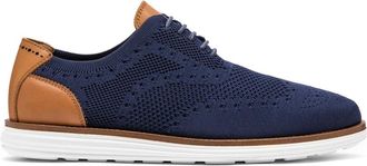 Kazar Heren marineblauwe schoenen - Heren - Veterschoenen - Blauw - 45 EU - Leer - Schoenen
