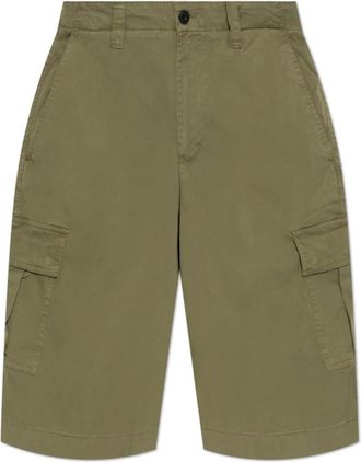 AllSaints Hombre, Pantalones cortos, Verde, Talla: W30