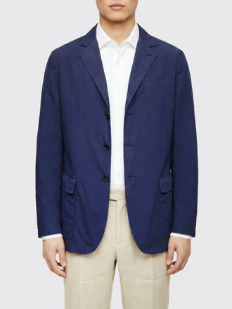 Aspesi Single-Breasted Cotton Blazer with Lapels