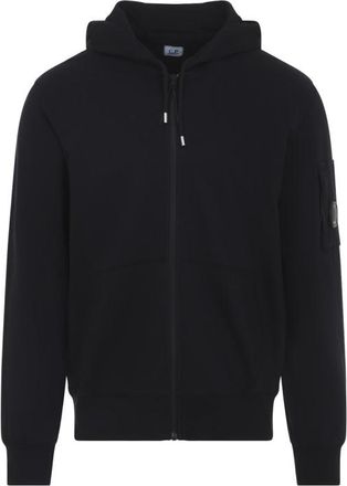 C.P. Company Black Cotton Hoodie