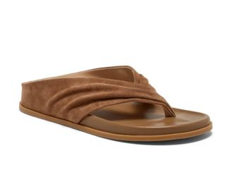 Silent D Womens Hedley Thong Sandals In Coffee Suede