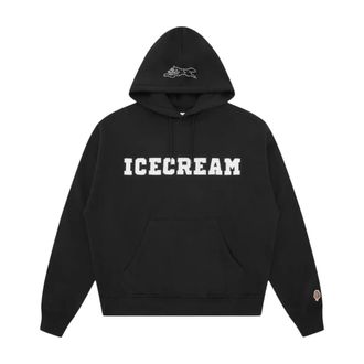 Icecream Icecream - Embellished Popover Hoodie - Heren - Sweatshirts & Hoodies - Zwart - Maat: M Katoen