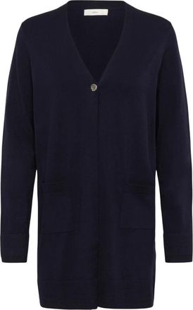 Inwear Gebreide Cardigan - Dames - Vesten - Blauw - XL - Truien & Vesten