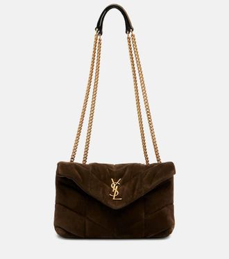 Saint Laurent Puffer Toy suede shoulder bag