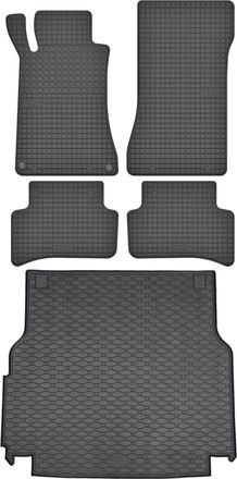 OEM Juego De Alfombrillas De Goma Para Coche Y Maletero Para Mercedes Clase C W204 Familiar (2007-2014)