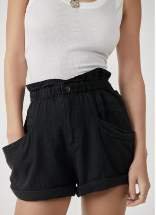 Free People Movement Topanga Cuff Short In Black