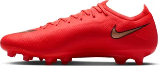 Nike Mens Mercurial Vapor 17 Pro Artificial-Grass Low-Top Soccer Cleats in Red | IM5810-600