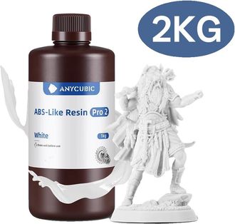 OEM Resina Para Impresi&oacute;n 3d, Alta Precisi&oacute;n, Curado R&aacute;pido, Blanca, 2 Kg