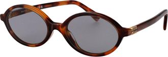 Miu Miu Womens Sunglasses Havana Mahogany Acetate