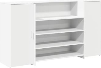 vidaXL Vidaxl - Banco Reception Bianco 180x50x103,5 Cm In Legno Multistrato