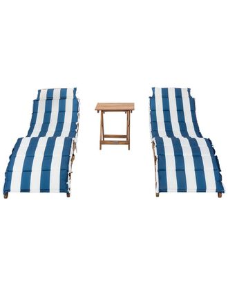 Safavieh Pacifica 3Pc Outdoor Lounge Set