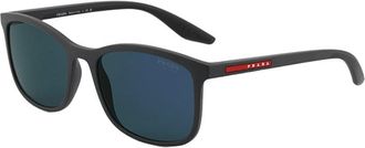 Prada PSA08S UFK05U Matte Grey/Dark Blue Mirror Violet