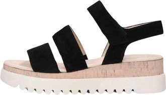 Gabor Black Sandal 660 3 - Dames - Sandalen - Zwart - 38 1/2 EU - Su&egrave;de - Schoenen