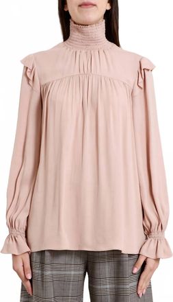 N&deg;21 High Neck Blouse In Rose
