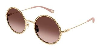 Chloé CH0230S 002 Womens Sunglasses Gold Size 53