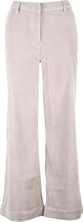 U.S.Polo Association Wijde Broeken - Dames - Wijde Broeken - Beige - W32 - Polyester - Broeken