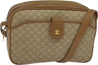 Celine Pre-owned Leather celine-bags - Dames - Vintage Schoudertas - Beige - ONE Size - Leer - Vintage