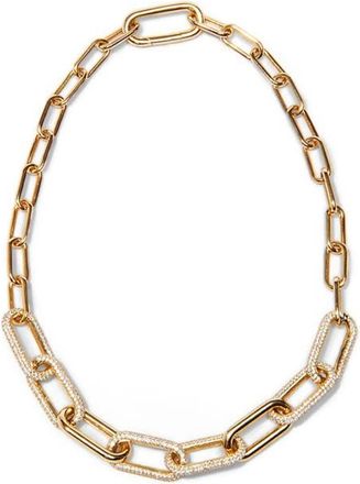 Nickho Rey Link Collar Necklace in White/gold at Nordstrom, Size 17