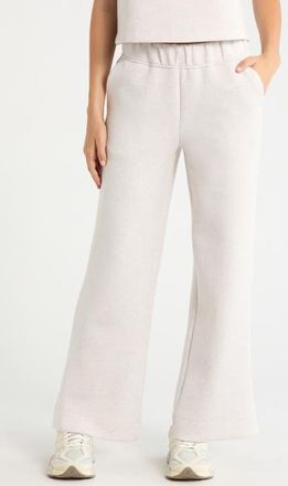 Lord & Taylor Dreamweave Relaxed Straight Leg Pants in Heather Moonbeam at Nordstrom, Size X-Large 30