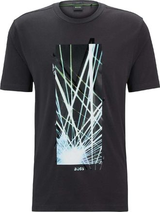 Floso Floso Heren Seizoensgebonden Kunstwerk T-Shirt (Houtskool)