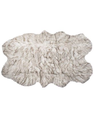 Luxe Faux Fur Gordon Machine Washable Quattro Faux Fur Rug