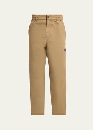 Moncler Mens Gabardine Straight-Leg Pants