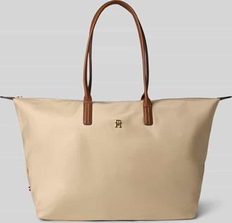 Tommy Hilfiger Tote-Bag mit Reißverschluss in Beige, Größe 1