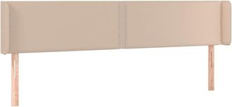 vidaXL Cabecero Con Led Cuero Sint&eacute;tico Capuchino 183x16x78/88 Cm Vidaxl