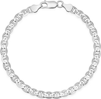 Queen Jewels Mens Sterling Silver Italian Mariner Chain Bracelet at Nordstrom Rack, Size 8.5