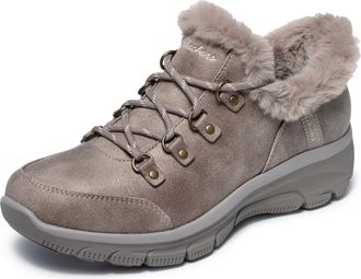 Skechers Womens Easy Going Fall Adventures Hands Free Slip ins, Taupe, 2 UK