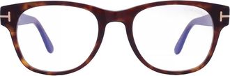 Tom Ford Blue Light Block Square Mens Eyeglasses FT5898-B 052 52