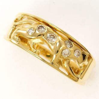 C&A Yellow Gold Yellow Gold (18K) Band Ring (Pre-Owned)