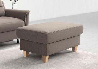 Sit&more Stauraumhocker »Farö« mit Stauraum und Federkern und naturfarbenen Füssen