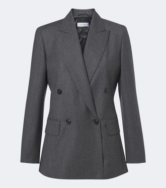 Max Mara Blazer in misto lana doppiopetto