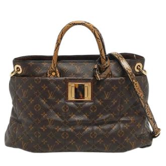 Louis Vuitton Pre-owned Canvas Handtas - Dames - Pre-owned - Bruin - Maat: ONE Size
