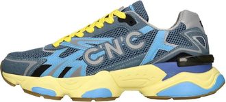 Costume National Su&egrave;de en stoffen sneakers - Heren - Sneakers - Veelkleurig - 42 EU - Su&egrave;de - Schoenen