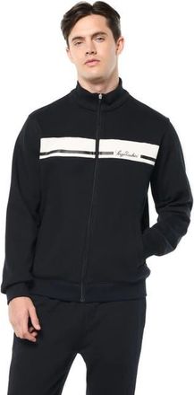 Sergio Tacchini Cursivo Track Jacket in Black Beauty at Nordstrom, Size Xx-Large